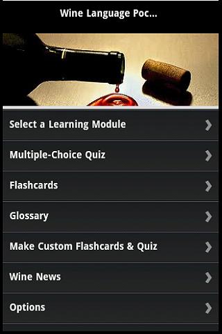 Wine Language Pocket Guide Screen 1