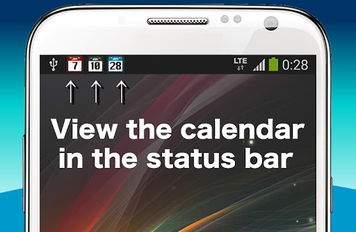 Calendar on Statusbar