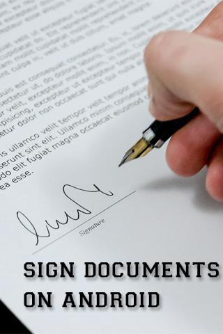 Sign Documents on Android