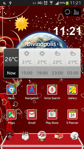 Christmas Next Launcher Theme