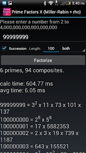 Free Download Prime Factors X (Miller&rho) APK for Android