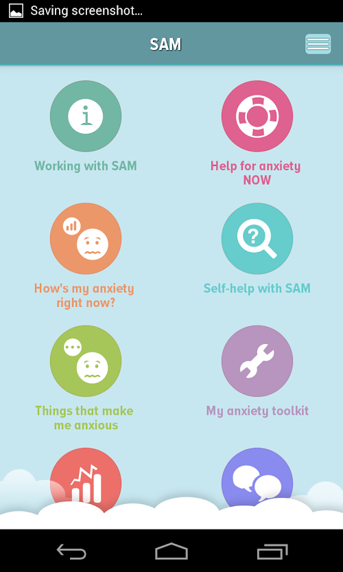 Android application Self-help Anxiety Management screenshort