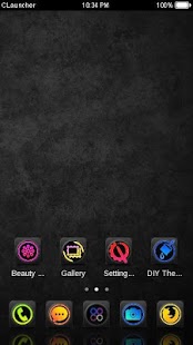 download Dark Texture C Launcher Theme free