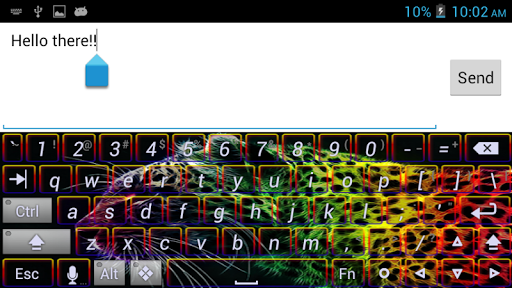 Rainbow Cheetah Theme Keyboard