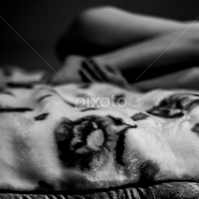 Hide me! by Alis La Luna - Black & White Portraits & People