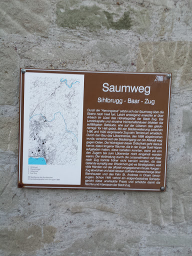 Gedenktafel Saumweg