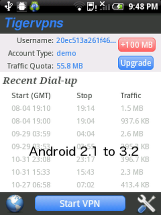 Tigervpns VPN - screenshot