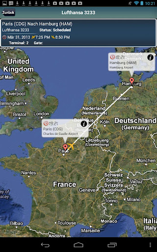 Hamburg Airport+Flight Tracker