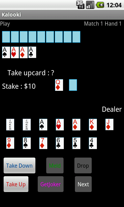 Android application Kalooki screenshort