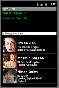 DayName &amp; Birthday Screen 2