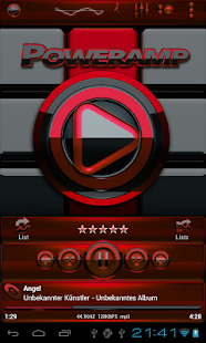 How to mod Poweramp skin Black Red patch 3.02 apk for bluestacks