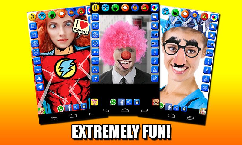 Android application Face Fun - Photo Collage Gold screenshort