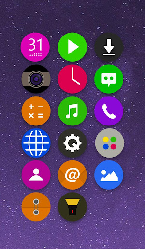 CircleFlat Theme - KK Launcher