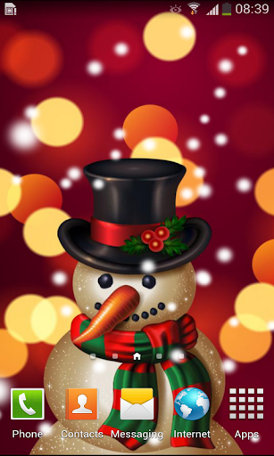 Funny Snowman Live Wallpaper