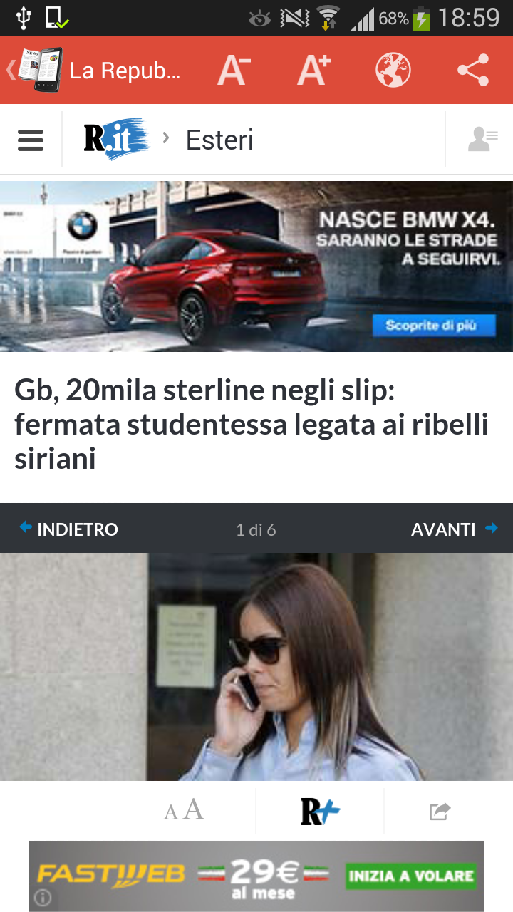 Android application Fast News screenshort
