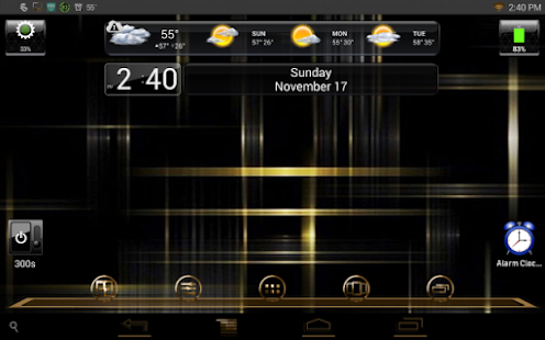 Luxurious Gold CM11 AOKP Theme - screenshot thumbnail