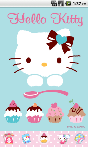 Hello Kitty LoveCupCake Theme