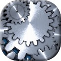 Stainless Gear Clock-Wallpaper logo