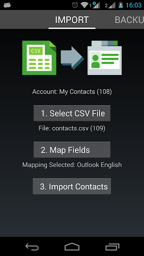 Contacts Import Lite