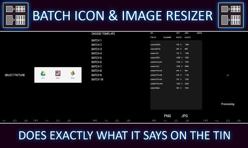 Batch Icon Image Re-sizer FREE