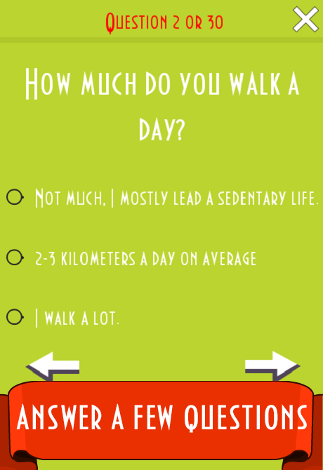 My life in numbers - test Screen 3