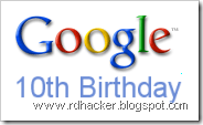 Google Celebrates Its 10th Birthday !!!