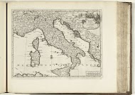 Kaart van Italië, 1726