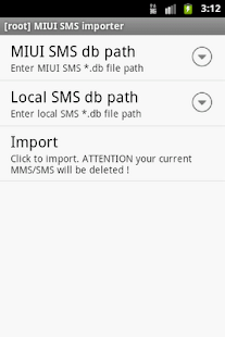 Lastest [root] MIUI SMS Importer APK for Android