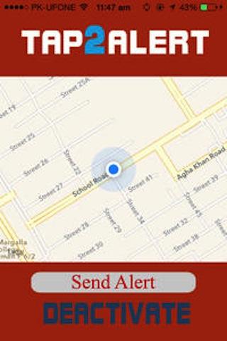 Tap2Alert Screen 2