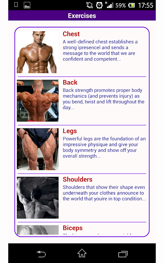 Hardcore BodyBuilding Plan - screenshot