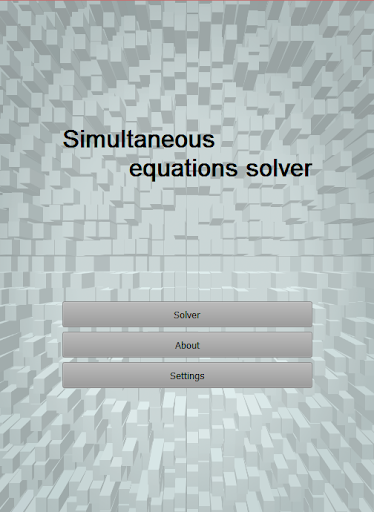 Simultaneous equations solver