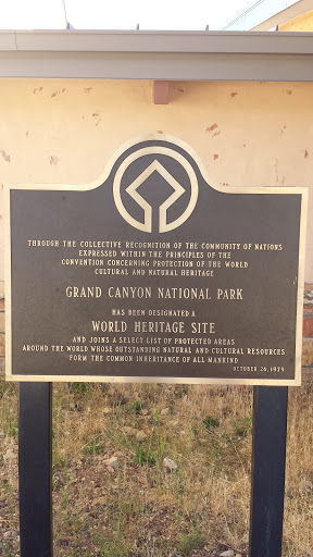 Grand Canyon World Heritage Plaque