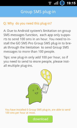 GO SMS Group sms plug-in 6