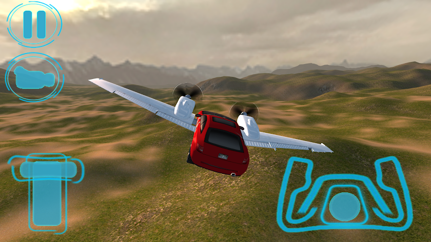 Flying Car Free: Mountain Fly Screen 1