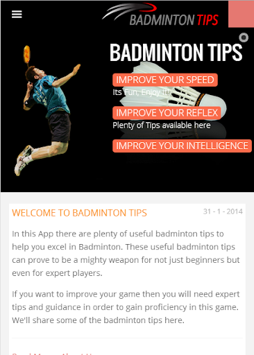 Badminton Tips and Guide