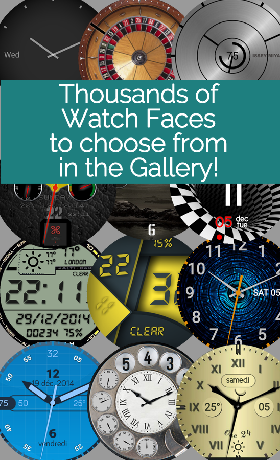 Watch Faces for Android Wear Screen 1