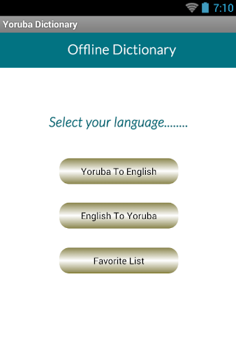 Yoruba English Dictionary