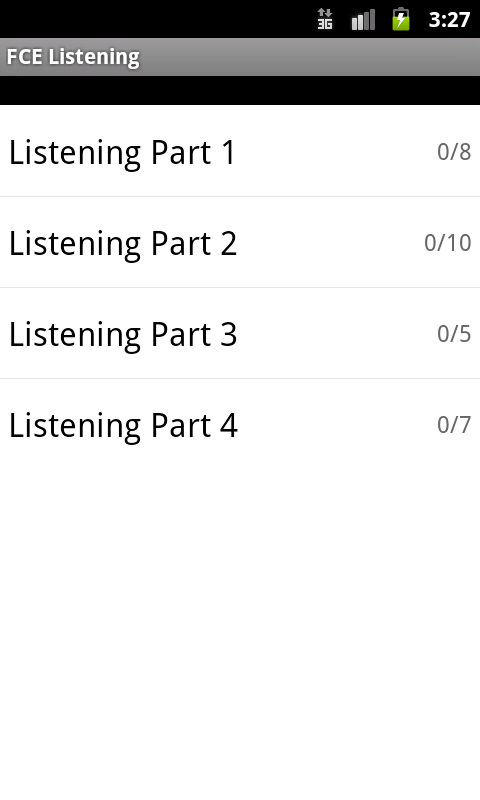 Android application FCE Listening screenshort