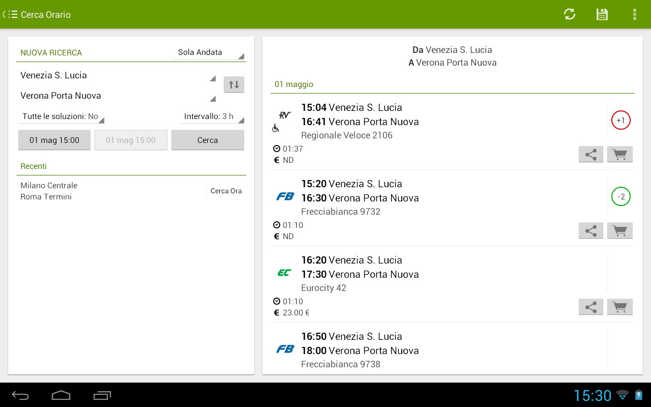 Train Timetable Italy Android Apps on Google Play