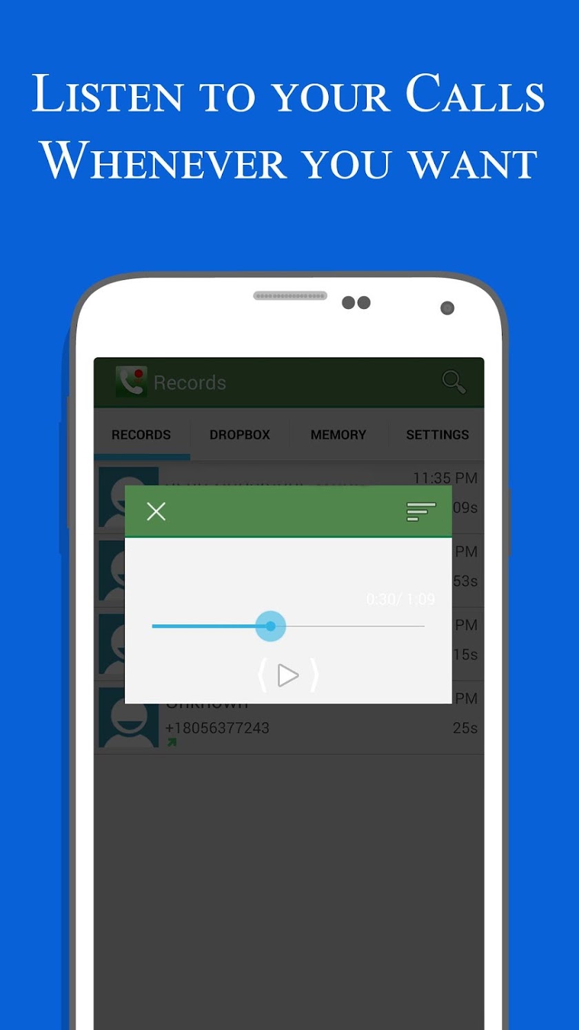 CRA Call Recorder Auto VIP Screen 3