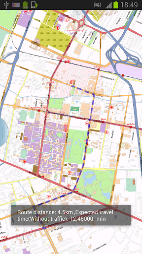 New Delhi Offline Map Routing