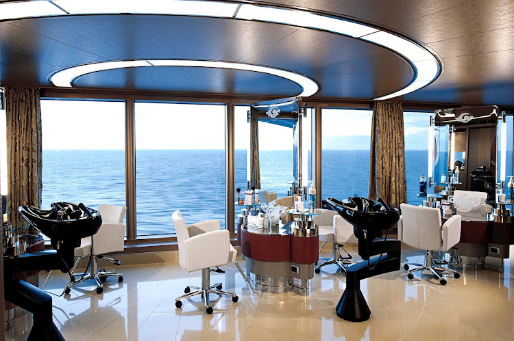 Get pampered at the Greenhouse Spa and Salon while taking in ocean landscapes aboard Nieuw Amsterdam.