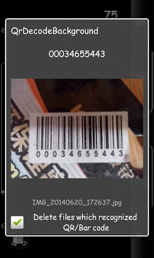 QR background Scanner