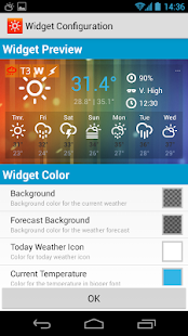 Sunny HK -Weather&Clock Widget Screenshot
