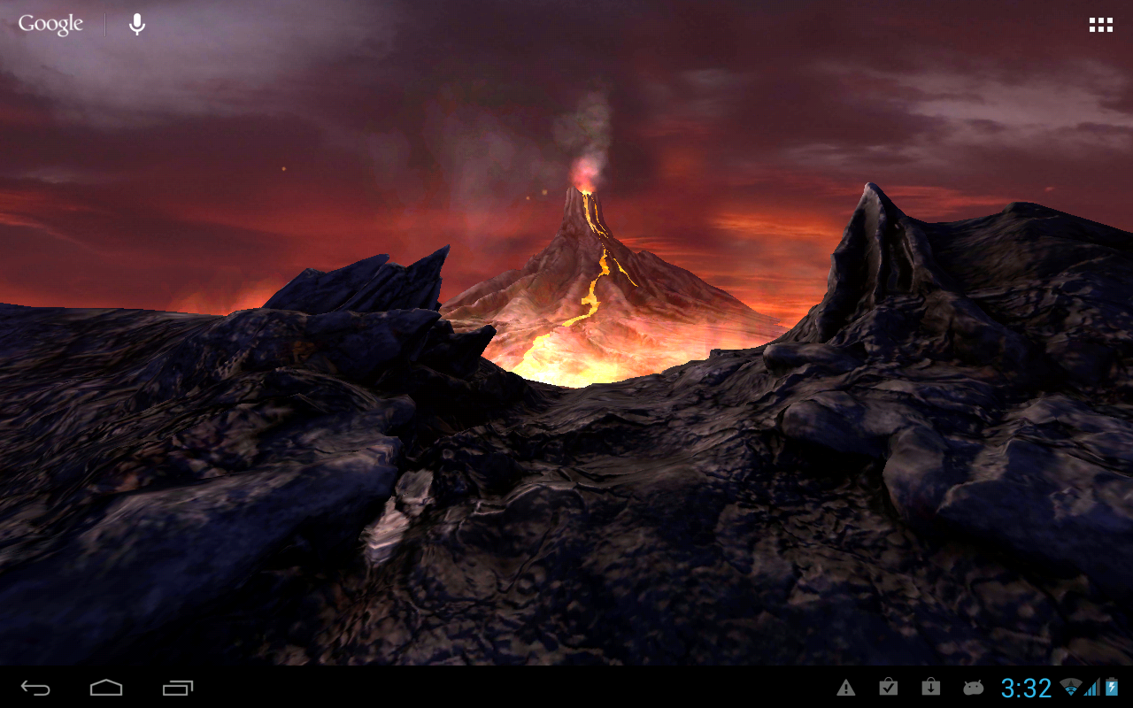  Android   Volcano 3D Live Wallpaper, per smartphone bollenti!!