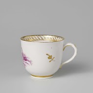 Kop met een putto op wolken