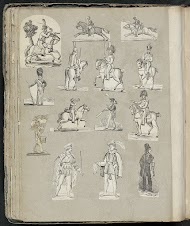 Albumblad met diverse voorstellingen