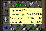 5,000,004 Defense experience!