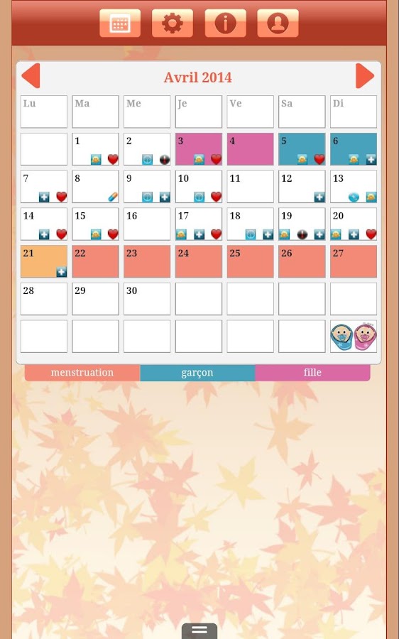 Calendrier ovulation et règles – Applications Android sur Google Play
