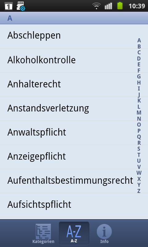 Taschenanwalt Deutschland Screen 2